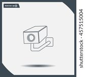 video surveillance camera vector icon