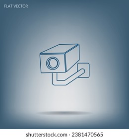 icono vector de cámara de vigilancia de vídeo