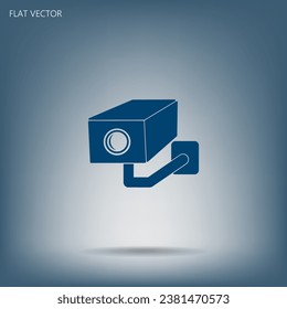 video surveillance camera vector icon