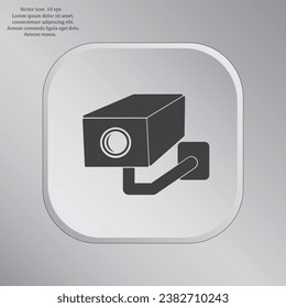 icono vector de cámara de vigilancia de vídeo