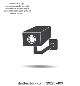 video surveillance camera vector icon