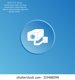 video surveillance camera vector icon