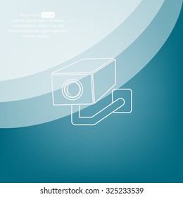 video surveillance camera vector icon
