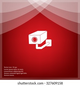 video surveillance camera vector icon