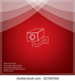 video surveillance camera vector icon