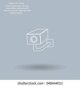 video surveillance camera vector icon