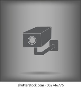 video surveillance camera vector icon