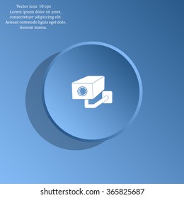 video surveillance camera vector icon