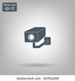 video surveillance camera vector icon