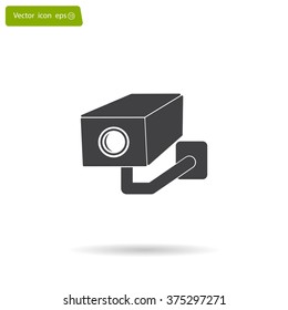 video surveillance camera vector icon