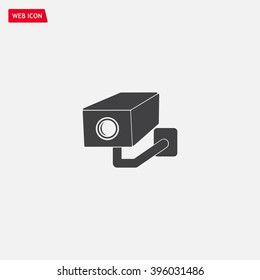 video surveillance camera vector icon