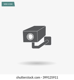 video surveillance camera vector icon