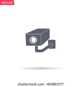 video surveillance camera vector icon