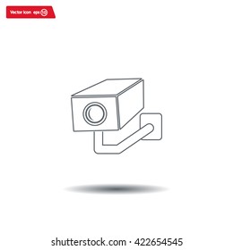 video surveillance camera vector icon