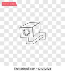 video surveillance camera vector icon