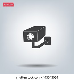 video surveillance camera vector icon