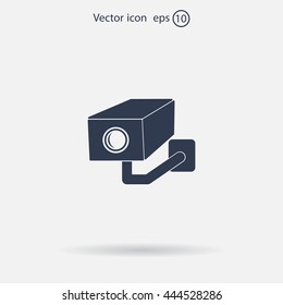 video surveillance camera vector icon