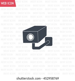 video surveillance camera vector icon