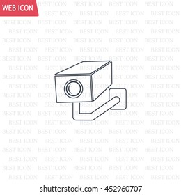 video surveillance camera vector icon