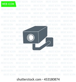 video surveillance camera vector icon