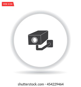 video surveillance camera vector icon