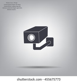 video surveillance camera vector icon
