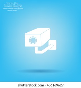 video surveillance camera vector icon