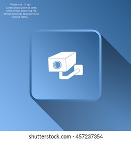 video surveillance camera vector icon