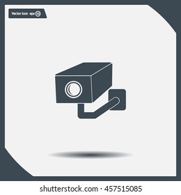video surveillance camera vector icon