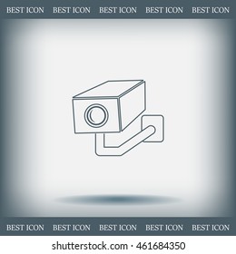 video surveillance camera vector icon