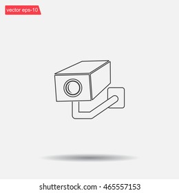 video surveillance camera vector icon