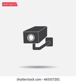 video surveillance camera vector icon