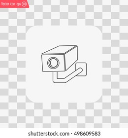 video surveillance camera vector icon