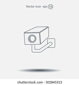 video surveillance camera vector icon