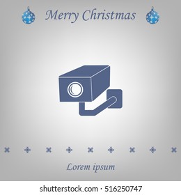 video surveillance camera vector icon