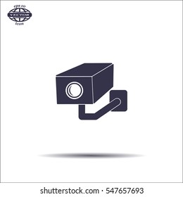 video surveillance camera vector icon