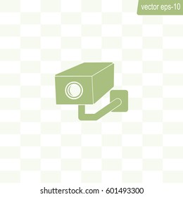 video surveillance camera vector icon