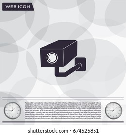 video surveillance camera vector icon