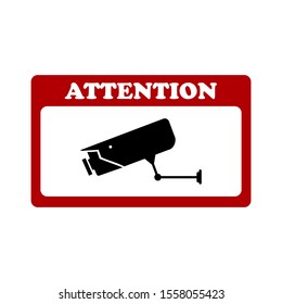 Video surveillance, CCTV camera icon. EPS 10