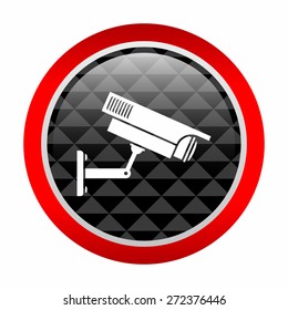 Video surveillance, CCTV camera icon