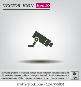 Video surveillance CCTV Camera - vector icon
