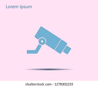 Video surveillance CCTV Camera - vector icon