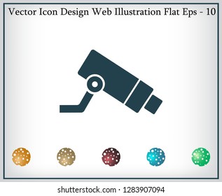 Video surveillance CCTV Camera - vector icon