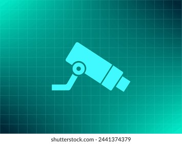 Video surveillance CCTV Camera - vector icon