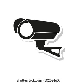 Video surveillance CCTV Camera  - vector icon