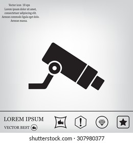 Video surveillance CCTV Camera - vector icon