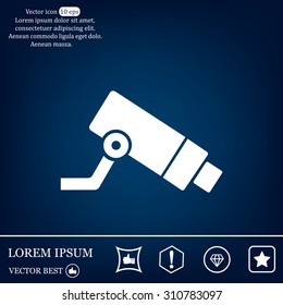 Video surveillance CCTV Camera - vector icon