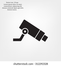 Video surveillance CCTV Camera - vector icon