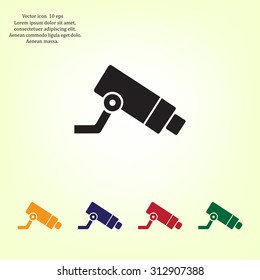 Video surveillance CCTV Camera - vector icon