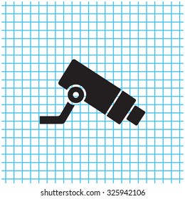 Video surveillance CCTV Camera - vector icon